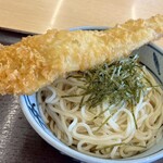 金比羅製麺 - 冷やし細うどん 大穴子天