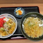 おべんとうのヒライ - ミニかつ丼　かけうどん