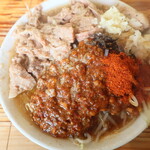 Nikaiya - ぶた入りオロチョンラーメン＋トッピング全部