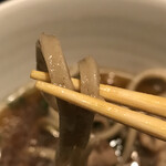 自家製蕎麦 武野屋 - 蕎麦はとても柔らかくて太い。個人的には苦手