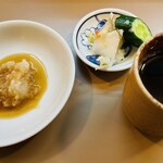 Tonki - おろしポン酢・香の物・お茶