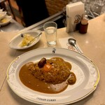 インデアンカレー - インデアンカレー(ごはん少なめ)、たまご入り