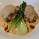 KITCHEN TSUNAGU - 中国豆腐のピリ辛坦々麺風ハンバーグ