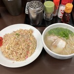 月天 - 焼きめし+ミニラーメン¥950