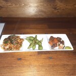 イエノミ ナニワ 301 - サービスしてくれた先付け3品(本来は晩酌セット用)