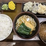 うどん亭 - 野菜天定食