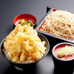 Chicken Ten-don (tempura rice bowl) /Soba set