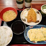 Machikadoya - チヂミ風卵焼き定食830円