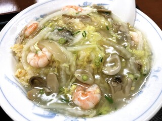 Fuu rin - 塩味の海老白菜のあんかけです