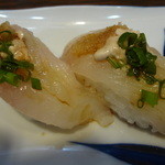 美よし野寿司 - カワハギ肝のせ