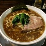 ラーメン ヤスオ - ラうどん（太麺） 750円　普通盛りなので麺量推定200グラムくらい
