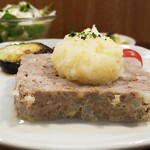 キッチン ブルー グローブ - 横から、岩塩と柚子の大根おろし添え、タップリ！？