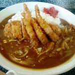 盧山 - カツカレー　2013/12/20ver（通常ではこんな盛りではありません！！）