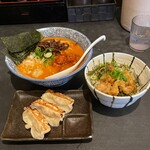 Noukou Torisoba Haruichi - 濃厚旨辛鶏そば＋ランチBセット。