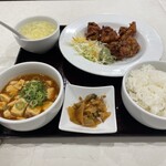 Kinnohana - 若鶏から揚げ麻婆豆腐セット930円
