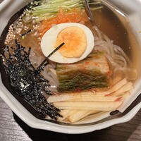焼肉 大河 - 冷麺。さっぱりなのでお腹いっぱいでも食べれます。