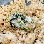 麺屋　たか - 牡蠣の炊き込みご飯！香り抜群のご飯は最高です。