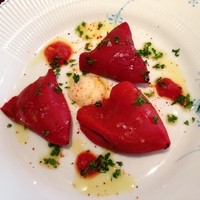 キノシタ - イカと帆立の詰め物トマトソース