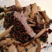 キノシタ - 胡麻をつけて焼き上げた本日の鮮魚