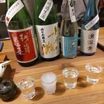 酒呑蕎食〆タグル - 日本酒飲み比べ