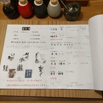 酒呑蕎食〆タグル - メニュー