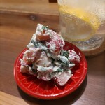 酒呑蕎食〆タグル - いちごと春菊の白和え