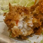 まるやま食堂 - 海老フライ断面