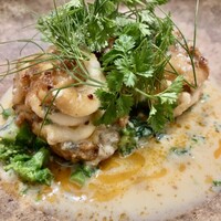 Maison DIA Mizuguchi - 北海道産真鱈の白子のムニエル ゴルゴンゾーラ・ハチミツ・黒コショウソース