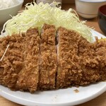 Tonkatsu Yamabe - ロースかつ定食(大) 1,050円