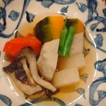 俺の割烹 - 野菜の炊き合わせ