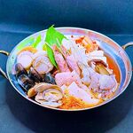 Hemultang (Seafood hotpot) can be ordered for 2 or more people