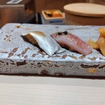 銀座のみこ寿司 - しめ鯖、鯵