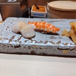 銀座のみこ寿司 - 帆立、海老