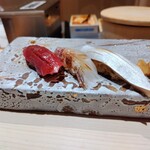 銀座のみこ寿司 - 赤身、鯛、しめ鯖
