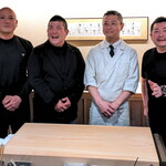 にくの匠 三芳 - 最後はせっかくなので料理人さんのショットで。