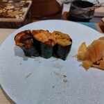 銀座のみこ寿司 - うに3貫