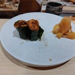 銀座のみこ寿司 - うに3貫