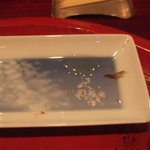 草喰 なかひがし - おこげをヨーロッパ風に変える　オリーブオイルと塩