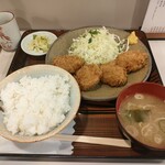 とんかつ おかめ - ヒレカツ定食¥1,200