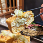 蕎麦・鮮魚 個室居酒屋 村瀬 - 栃尾揚げ（葱味噌）