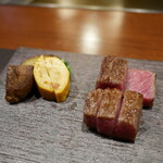 銀座 鉄板焼き Sublime - A5黒毛和牛サーロインの鉄板焼き