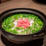 Yakiniku Ushigoro - 木の芽としらす、厳選部位の土鍋ご飯