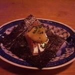 酒陶　築地 - 鯵の海苔巻　程よい熟成が感じられる逸品です