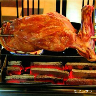 ``Roasted lamb leg'' that can be eaten in two ways