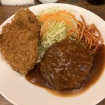 Kicchin Taishouken - ハンバーグとヒレカツ定食