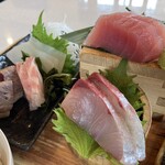 国頭港食堂 - 刺身五点盛り