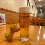 磯魚料理鮨 安さん - ☺︎生ビール(小) ¥440
