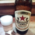 辰美 - サッポロラガービール大瓶￥800（H25.12.29撮影）