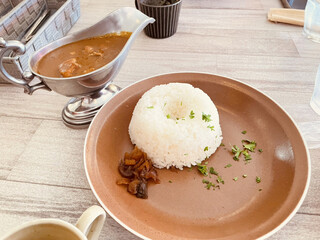 パオム - 三笠カレー（盛り付け前）