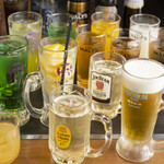 花たぬき - ドリンク写真:ドリンク集合写真